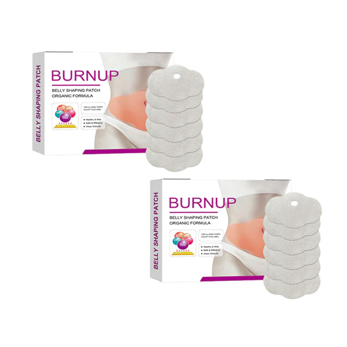 BurnUp FlatZone - Adesivos inteligentes para redução abdominal e firmeza da pele